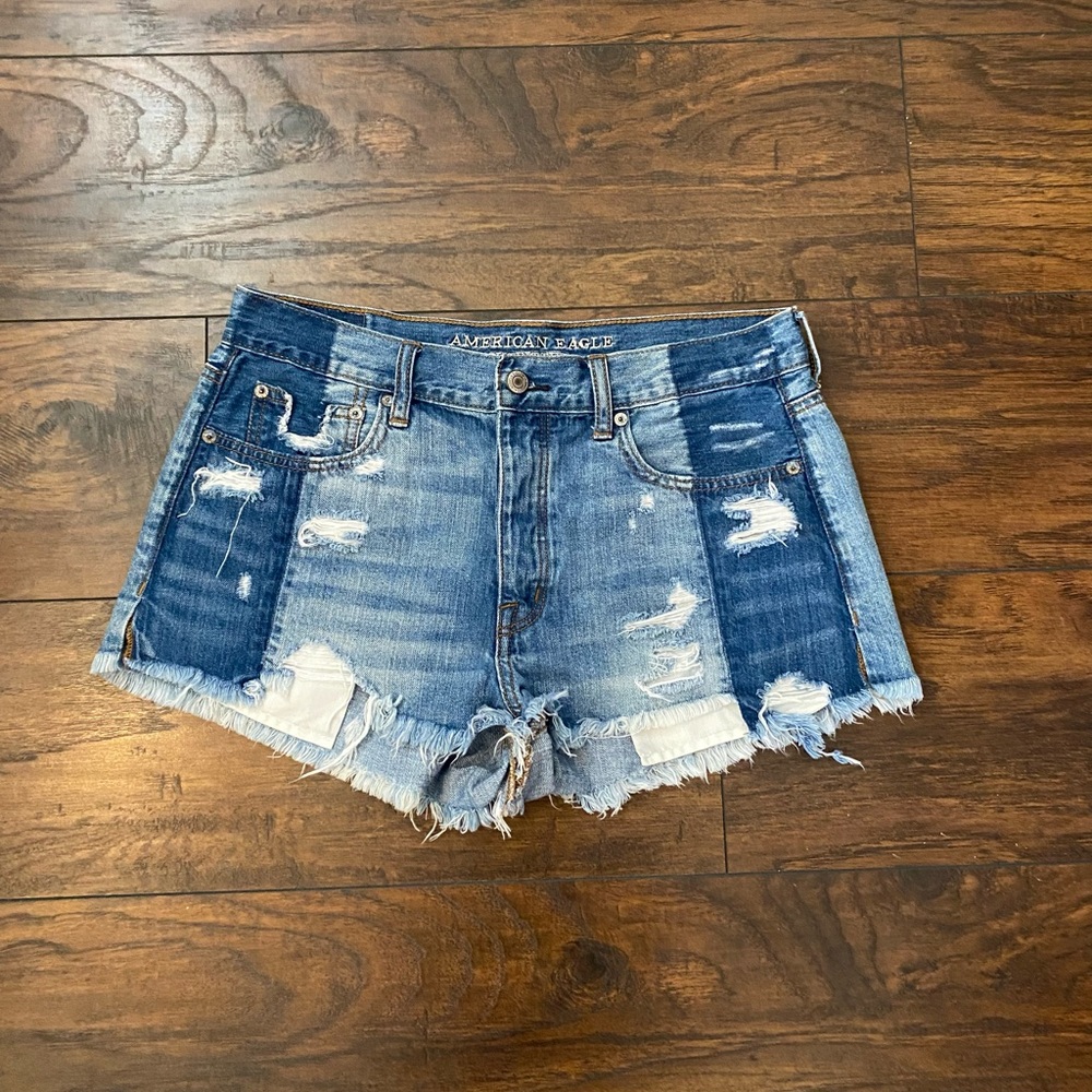 American Eagle Hi-Rise Festival Denim Shorts